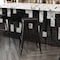 Flash Furniture 4PK Black Poly Resin Seats for Stools & Chairs, 4PK 4-JJ-SEA-PL02-BK-GG - alternate 2